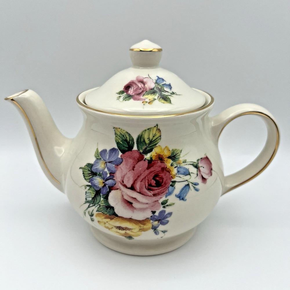Sadler England Windsor Roses Floral Small Teapot 14 oz. Cottagecore PLEASE READ